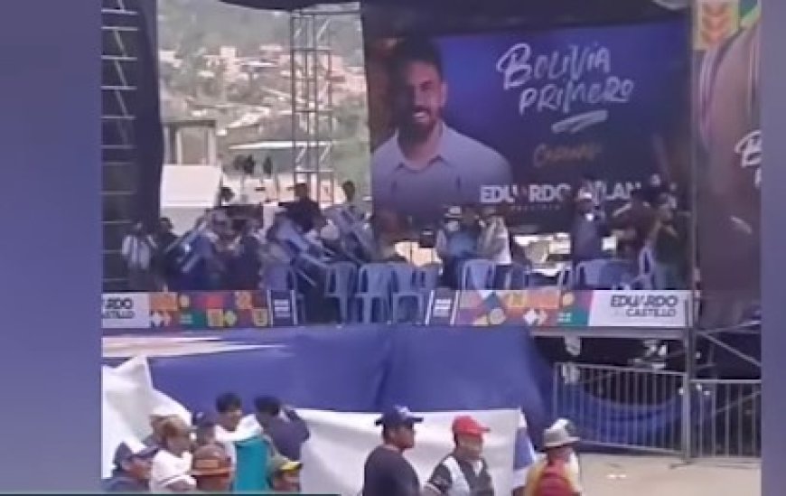 Proclamación de Eduardo Del Castillo en Caranavi termina en violencia y abandono del escenario.