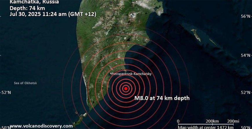 EE.UU. emite alerta de tsunami en Hawái y partes de Alaska tras potente sismo de 8,7 en Kamchatka
