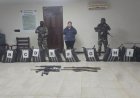 La FELCN de la Policía incautó 457 kilos de cocaína y armamento pesado en Beni