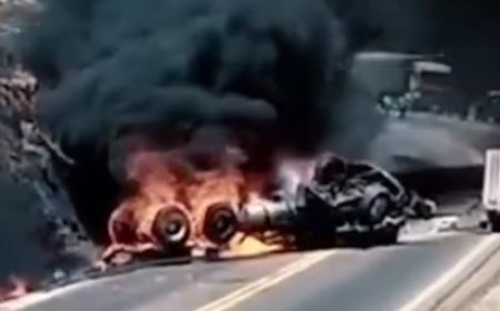 Tragedia en la ruta nueva Cochabamba – Santa Cruz: madre, hijo y un familiar mueren calcinados en un camión.