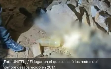 Hallan restos de un hombre desaparecido hace ocho años en una mina abandonada.