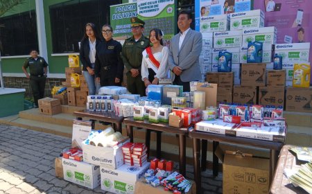 Municipio de Tarija entregó de material y equipamiento a la Policía para fortalecer patrullajes y garantizar seguridad en los barrios.
