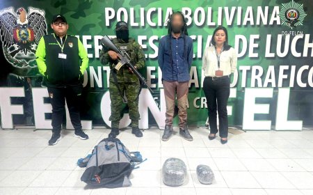Un ciudadano argentino sorprendido transportando marihuana en un bus interdepartamental.