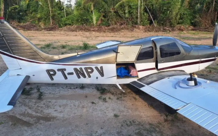 Narco muere en Brasil mientras custodiaba avioneta boliviana con media tonelada de cocaína