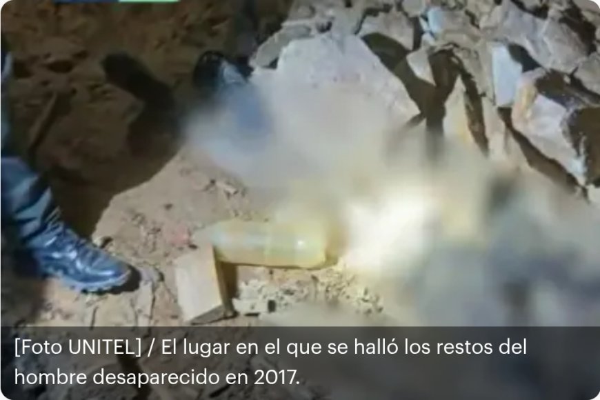 Hallan restos de un hombre desaparecido hace ocho años en una mina abandonada.