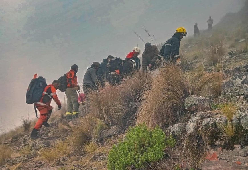 Tarija: La odisea de un investigador que cayó por una cascada y pasó la noche en el cerro