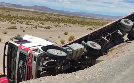 Conductor Muere Aplastado Por Su Propio Camión En La Ruta Uyuni–Aloja