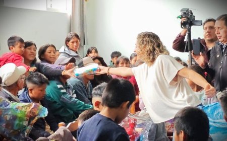 Navidad con esperanza: la Primera Dama llevó alegría a niños del penal de Morros Blancos en Tarija.
