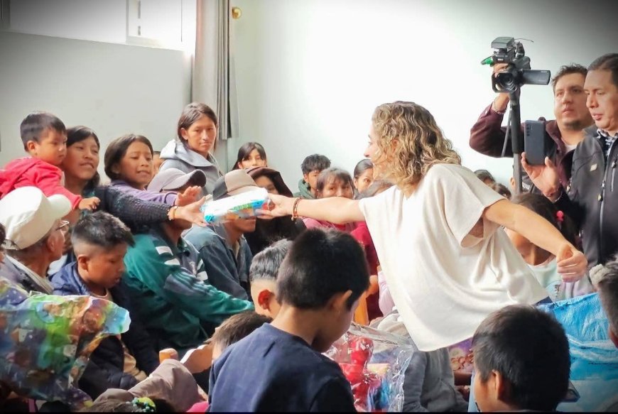 Navidad con esperanza: la Primera Dama llevó alegría a niños del penal de Morros Blancos en Tarija.