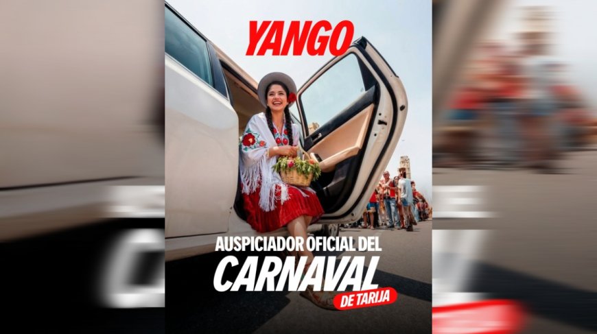 Yango es auspiciador oficial del Carnaval de Tarija y refuerza su compromiso con la ciudad