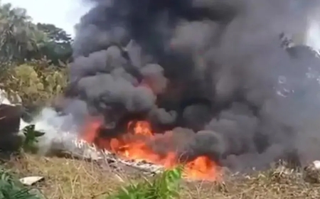 Avión militar Hércules con soldados se accidenta tras despegar en Putumayo - Colombia