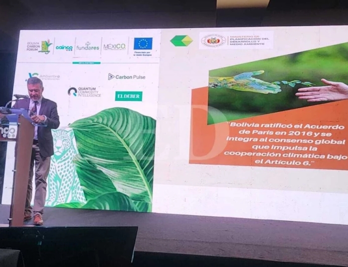 Bolivia reconoce un rezago de 20 años en el mercado de bonos de carbono