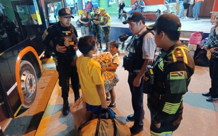 Menores viajaban solos a Santa Cruz y fueron retenidos durante un operativo contra la trata y tráfico.