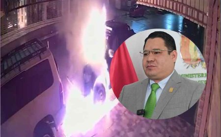Fiscalía identifica a organización criminal por atentado incendiario contra fiscal en Bermejo y aprehende a un adolescente