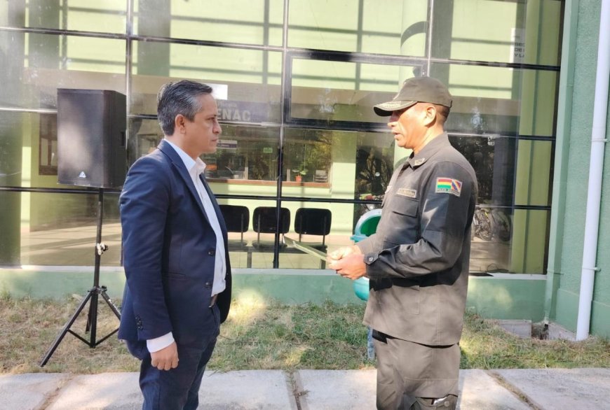 Reconocen al Fiscal Departamental de Tarija por coordinación con la Policía