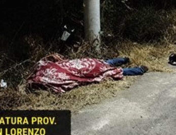 Motociclista falleció tras impactar contra un poste en la carretera a San Lorenzo