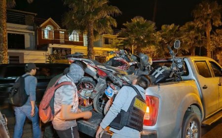 Cuatro aprehendidos tras recuperar 12 motocicletas con denuncias de robo que estaban en Culpina