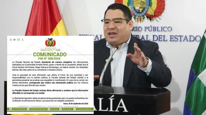 Fiscalía niega encuentro entre Roger Mariaca y Sebastián Marset y exige pruebas