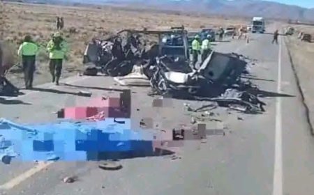 Tragedia en la carretera a Oruro enluta al grupo Karumanta tras violento choque