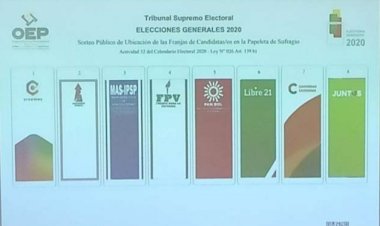 Conozca el orden en el que están las alianzas y partidos políticos en la papeleta de votación