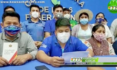 Cocaleros rechazan postergación de elecciones y dan 72 horas al TSE para que se retracte