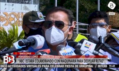 Defensa anuncia un operativo militar-policial para el traslado de oxígeno desde Santa Cruz