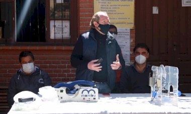 San Lorenzo recibió respiradores donados por Bolivianos Residentes en España y Empresarios en La Paz