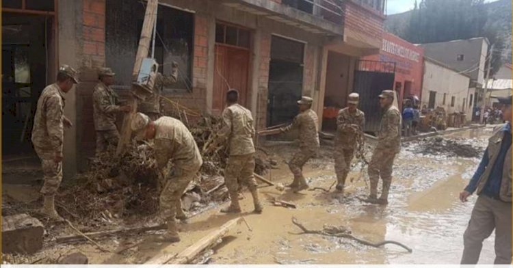 afectadas por fuerte lluvia y desborde de río en Cotagaita.