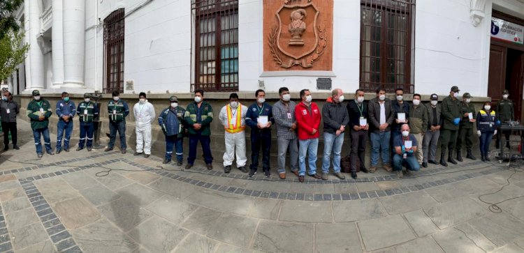 En Tarija, reconocieron a instituciones por su apoyo y trabajo en tiempos de Covid-19
