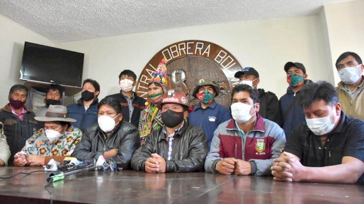 COB y cívicos en pie de lucha por la fecha de las elecciones