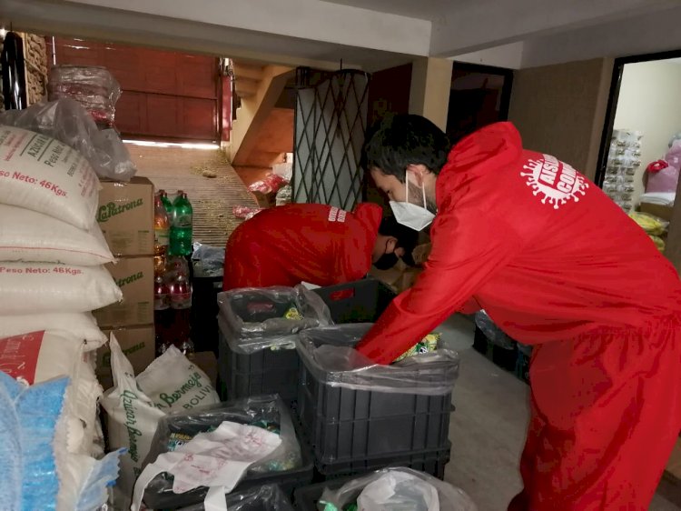 Familias aisladas por covid-19  en Tarija son beneficiadas con canastas solidarias