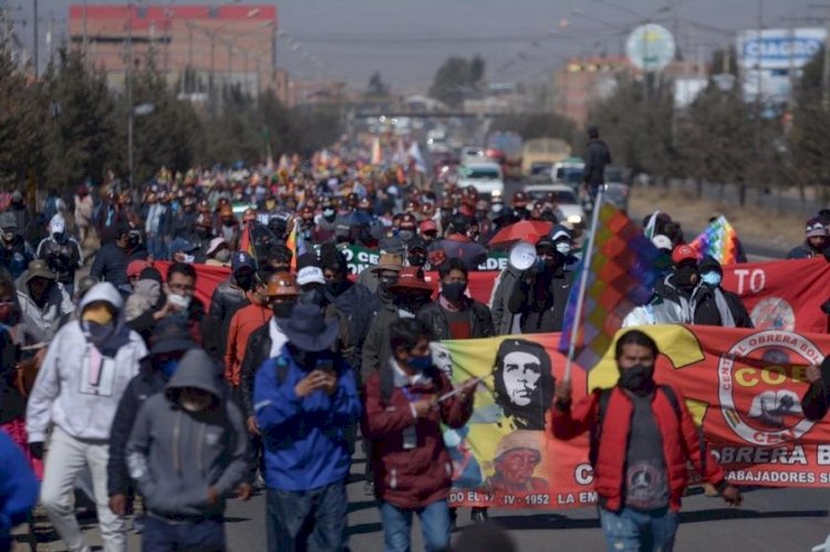 Marchas, bloqueos y desacato al distanciamiento en una jornada de protestas