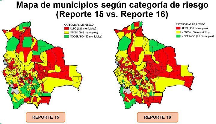 En el país hay 158 municipios en alto riesgo por el COVID-19, 37 más que la pasada semana