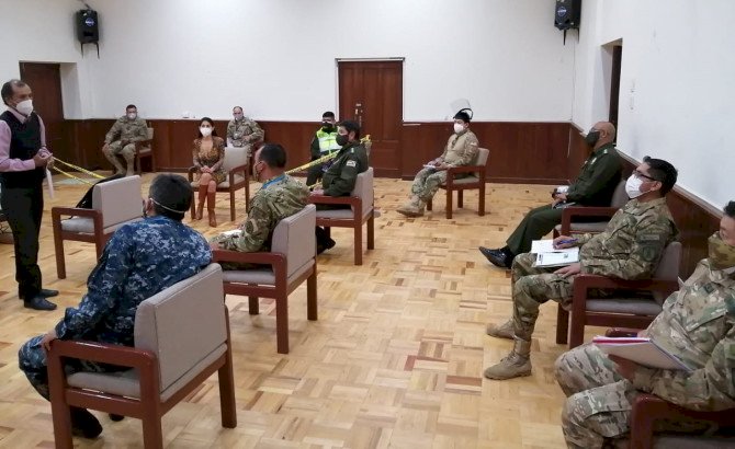 TED Tarija, Fuerzas Armadas y Policía coordinaron acciones de seguridad para las Elecciones Generales